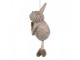 Šedý plstěný závěsný králíček s mrkvičkou Magiccal - 13cm Clayre & Eef