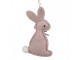Růžový filcový závěsný králíček - 10 cm Clayre & Eef