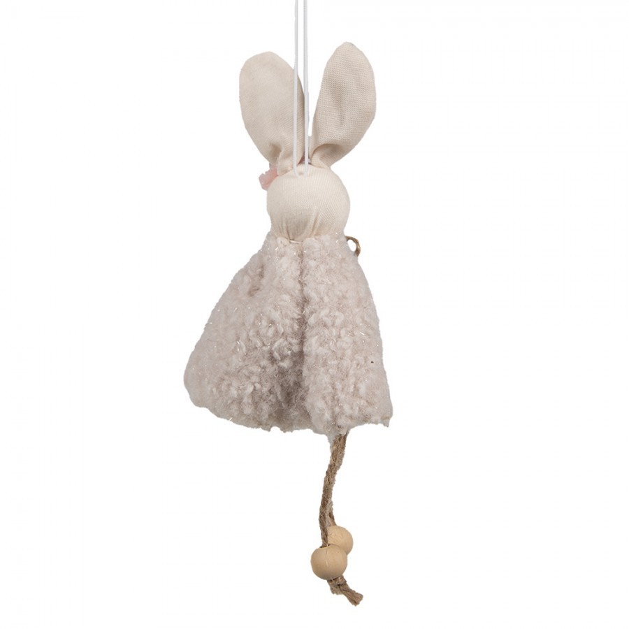 Béžový závěsný velikonoční králíček Magiccal - 8*3*16 cm Clayre & Eef Béžový závěsný velikonoční králíček Magiccal - 8*3*16 cm Clayre & Eef