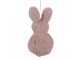 Růžový plyšový závěsný velikonoční králíček s kytičkou Magiccal - 6*2*11 cm Clayre & Eef