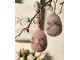 Růžové závěsné velikonoční plstěné vajíčko Magiccal - Ø 5*7 cm Clayre & Eef
