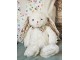 Béžový plyšový králíček s květovanými oušky - 15*20*24 cm Clayre & Eef