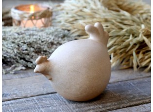Latté antik dekorace slepice - 12*8*10 cm