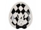 Černobílý keramický dezertní talířek Black&White Bunny - 21*18*4 cm Clayre & Eef