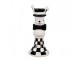Černobílý keramický svícen Black&White Bunny - Ø 7*17 cm Clayre & Eef