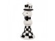 Černobílý keramický svícen Black&White Bunny - Ø 7*17 cm Clayre & Eef