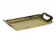Zlatý kovový servírovací podnos s uchy Tray Raw S - 21*11*3cm Mars & More 