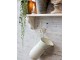 Krémový antik dekorační plechový džbán Joug - 23*13*30 cm Chic Antique