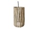 Přírodní závěsné světlo s dřevěným stínidlem Eucalypt - Ø 25*40cm/ E27/ 40W Chic Antique