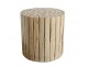 Přírodní kulatý stůl z dřevěných špalíků Eucalypt - Ø 30*30cm Chic Antique