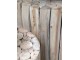 Přírodní kulatý stůl z dřevěných špalíků Eucalypt - Ø 30*30cm Chic Antique