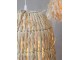 Přírodní závěsné světlo s lýkovým stínidlem Raffia - Ø 28*32cm/ E27/ 40W Chic Antique