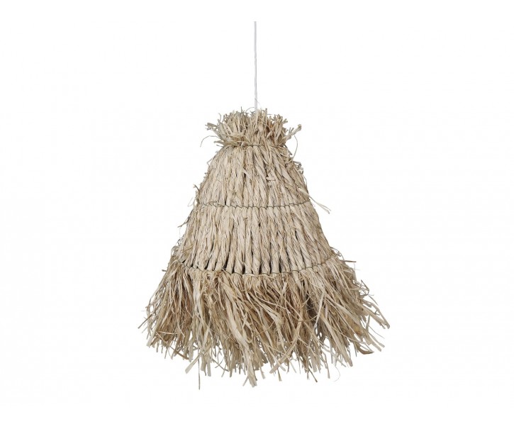 Přírodní závěsné lýkové stínidlo Raffia - Ø 30*26 cm/ E27 Chic Antique