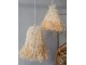 Přírodní závěsné lýkové stínidlo Raffia - Ø 30*26 cm/ E27 Chic Antique