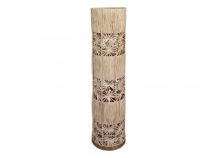 Přírodní stojací lampa s lýkovým stínidlem Raffia - Ø 28*127 cm/ E27