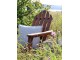 Hnědé dřevěné zahradní křeslo Adirondack - 73*87*97 cm Chic Antique