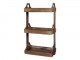 Hnědá antik dřevěná 3-patrová polička Grimaud Unit - 46*25*77 cm Chic Antique