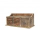 Hnědá antik dřevěná polička se šuplíčky Grimaud Unit - 36*13*15 cm Chic Antique