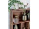 Hnědá antik dřevěná polička s přihrádkami Grimaud Unit - 70*12*55 cm Chic Antique