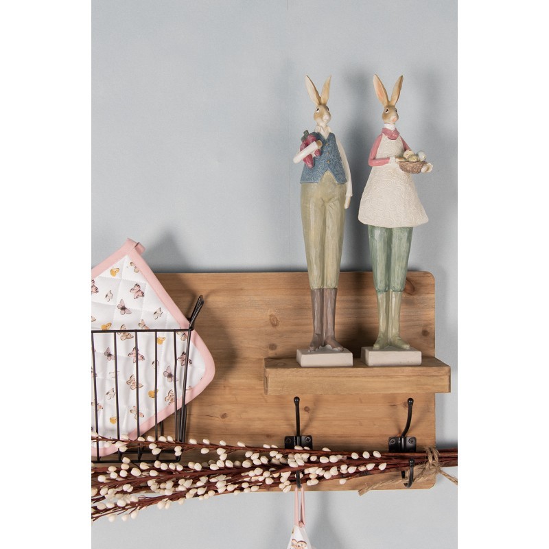Dekorace vysoká socha zaječice s vajíčky - 9*7*36 cm Clayre & Eef Dekorace vysoká socha zaječice s vajíčky - 9*7*36 cm Clayre & Eef