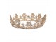 Zlatá kovová korunka s krystaly Princess - Ø 15*6 cm Clayre & Eef