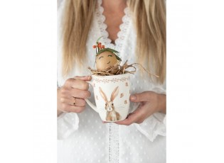 Porcelánový hrnek Rustic Easter Bunny - 12*8*10 cm / 350 ml