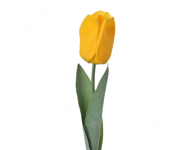 Umělá dekorační květina žlutý tulipán - 6*6*50 cm Clayre & Eef