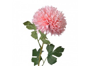 Dekorace umělá květina s růžovým květem - 10*10*54 cm
