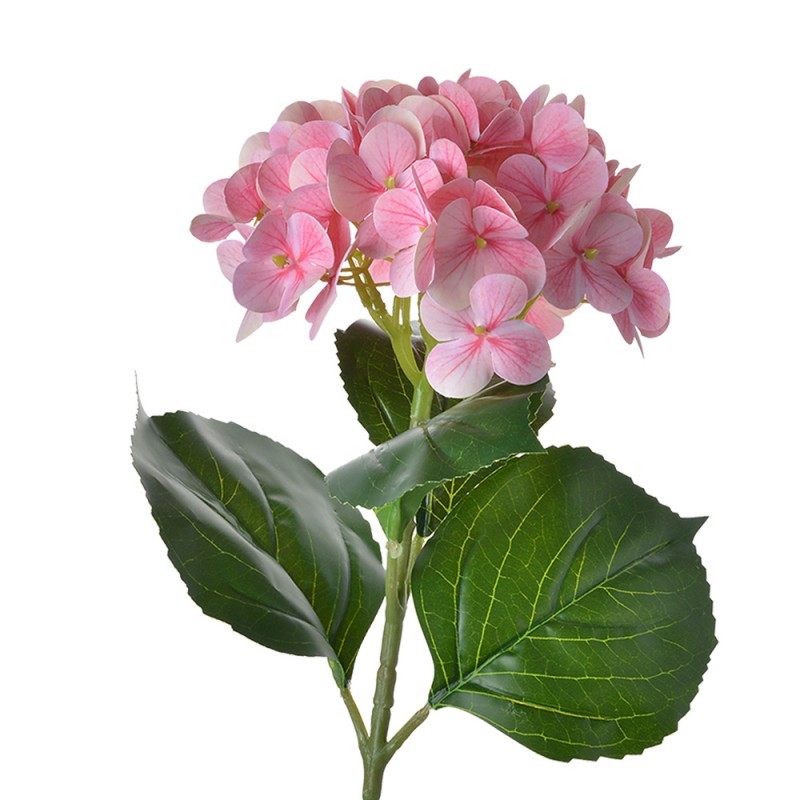 Růžová umělá dekorační květina hortenzie - 10*15*65 cm Clayre & Eef Růžová umělá dekorační květina hortenzie - 10*15*65 cm Clayre & Eef