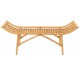 Přírodní ratanová designová lavice Ana Rattan - 120*41*49 cm J-Line by Jolipa