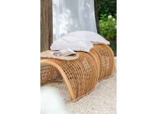 Přírodní ratanová designová lavice Roni Rattan - 191*69*45 cm