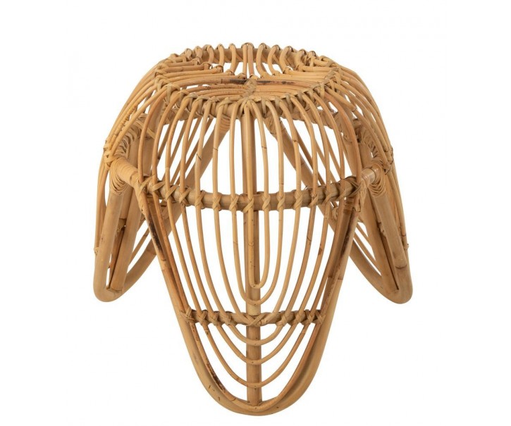 Přírodní ratanový odkládací stolek Lea Rattan - 44*44*41 cm J-Line by Jolipa