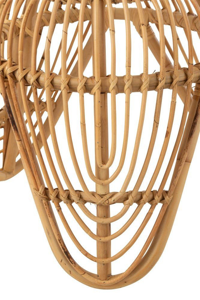 Přírodní ratanový odkládací stolek / stolička Lea Rattan - 44*44*41 cm J-Line by Jolipa Přírodní ratanový odkládací stolek / stolička Lea Rattan - 44*44*41 cm J-Line by Jolipa