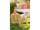 Přírodní ratanový odkládací stolek Lea Rattan - 44*44*41 cm J-Line by Jolipa