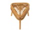 Přírodní ratanový odkládací stolek / stolička Triangle Rattan - 40*40*42 cm J-Line by Jolipa