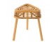 Přírodní ratanový odkládací stolek / stolička Triangle Rattan - 40*40*42 cm J-Line by Jolipa