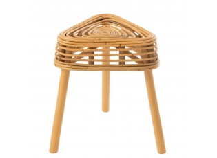 Přírodní ratanový odkládací stolek / stolička Triangle Rattan - 40*40*42 cm