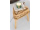 Přírodní ratanový odkládací stolek / stolička Triangle Rattan - 40*40*42 cm J-Line by Jolipa