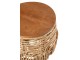 2ks přírodní ratanový odkládací stolek Ellen Rattan - 48*48*52 / 38*38*40 cm J-Line by Jolipa