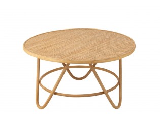 Přírodní ratanový konferenční stolek Balia Rattan Natural L - Ø 80*44 cm