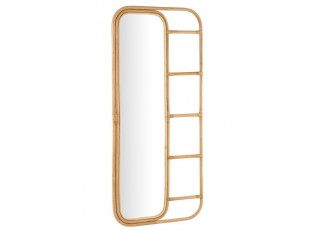 Přírodní ratanové zrcadlo se žebříkem Ellen Rattan Natural - 80*3*180 cm