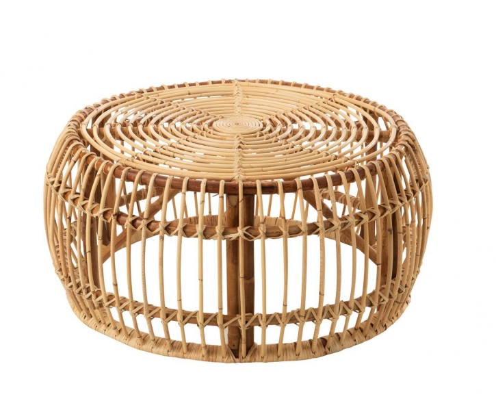Přírodní ratanový konferenční stolek Ana Rattan Natural - Ø 85*39 cm J-Line by Jolipa