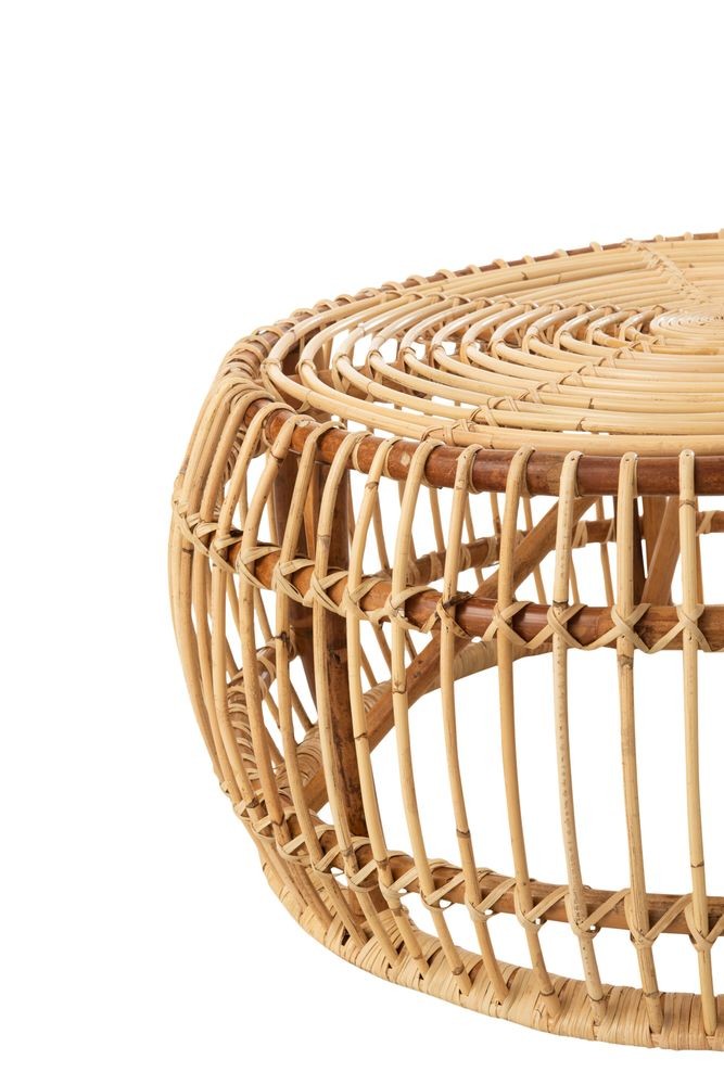 Přírodní ratanový konferenční stolek Ana Rattan Natural - Ø 85*39 cm J-Line by Jolipa Přírodní ratanový konferenční stolek Ana Rattan Natural - Ø 85*39 cm J-Line by Jolipa