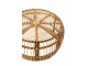 Přírodní ratanový konferenční stolek Ana Rattan Natural - Ø 85*39 cm J-Line by Jolipa