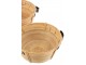Set 3ks kulatých ratanových košíků Rattan Natural - Ø 44*18/ Ø 44*18/ Ø 44*18 cm J-Line by Jolipa