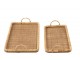 Set 2ks ratanový podnos s uchy Rattan Boom - 71*36*10/ 61*28*9 cm J-Line by Jolipa