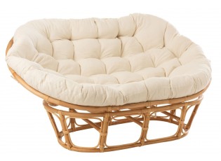Přírodní oválná ratanová pohovka Roni Rattan Natural - 173*110*75 cm