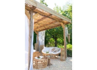 Přírodní oválná ratanová pohovka Roni Rattan Natural - 173*110*75 cm
