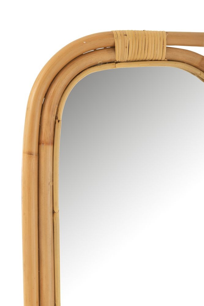 Přírodní ratanové zrcadlo se žebříkem Ellen Rattan Natural - 80*3*152cm J-Line by Jolipa Přírodní ratanové zrcadlo se žebříkem Ellen Rattan Natural - 80*3*152cm J-Line by Jolipa