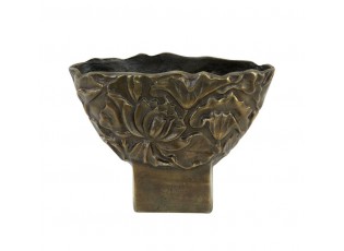 Bronzová antik kovová váza Palesa antique bronze L - 34*13*24 cm